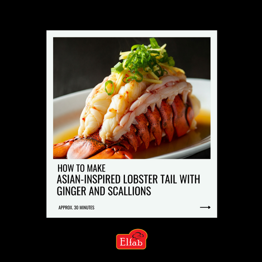 Lobster Tail with Ginger and Scallions