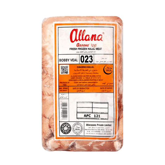 Indian Bobby Veal Boneless Frozen Approx 900g