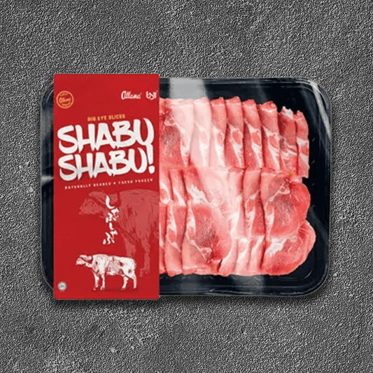 Beef Rib Eye Slices Shabu Shabu Frozen Indian 200g