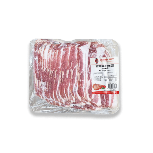 Holland Frozen Pork Streaky Bacon Smoked 200g