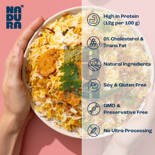 Nadura High Protein Chicken Free Tandoori Kebab Frozen 1kg (25x40g)