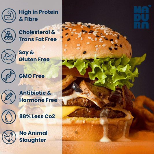 Nadura Vegan Meat Free Burger Frozen 1.4kg