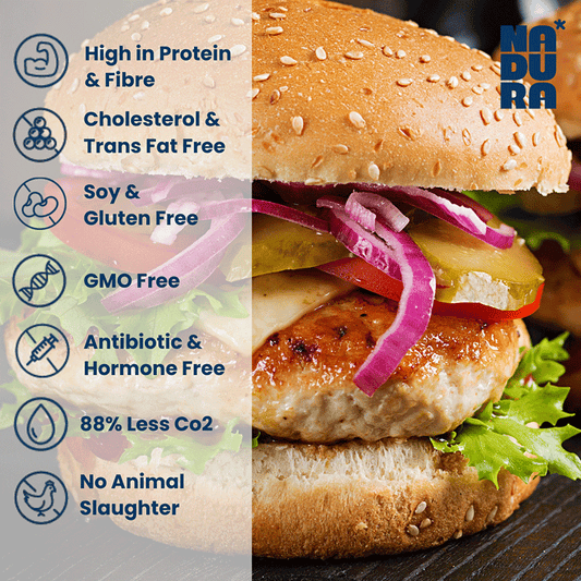 Nadura Vegan Chicken Free Burger Frozen 1.4kg