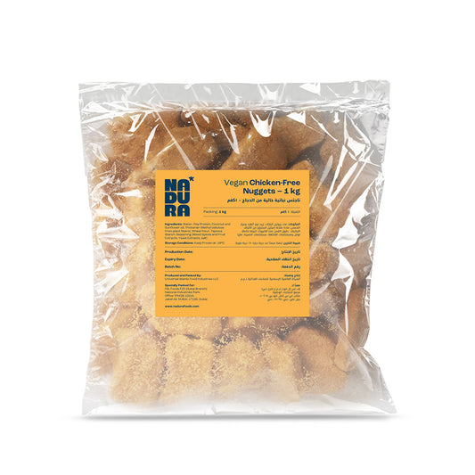 Nadura Vegan Chicken Free Nuggets Frozen 1kg
