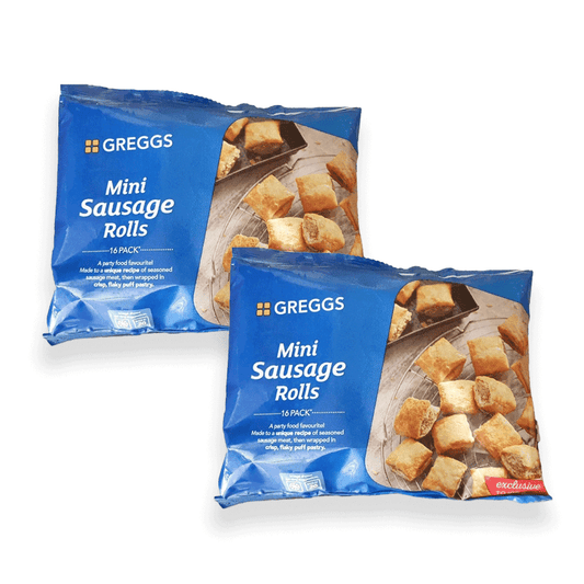 Greggs 16 Mini Pork Sausage Rolls 433g Pack of 2