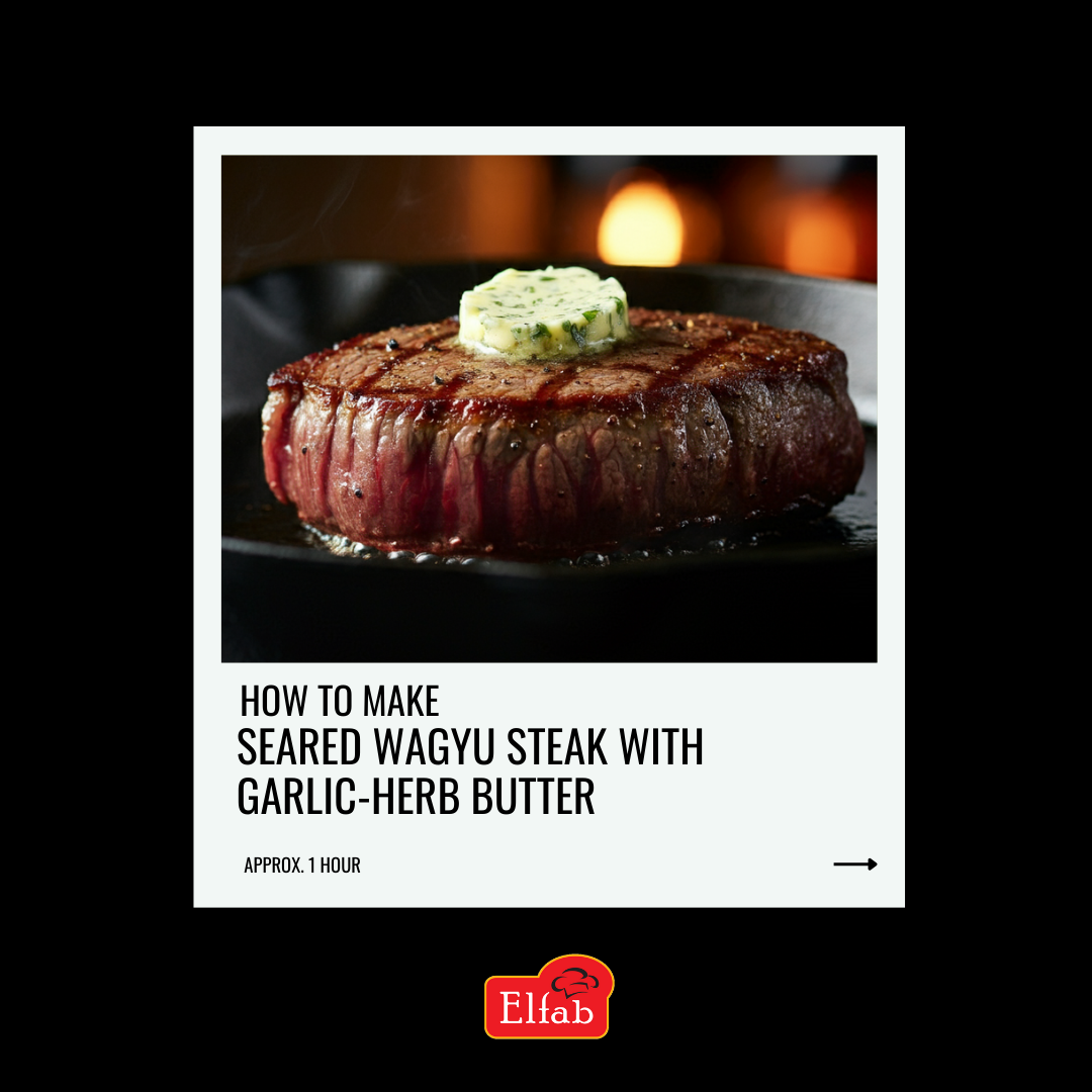 Seared Wagyu Steak with Garlic-Herb Butter Recipe