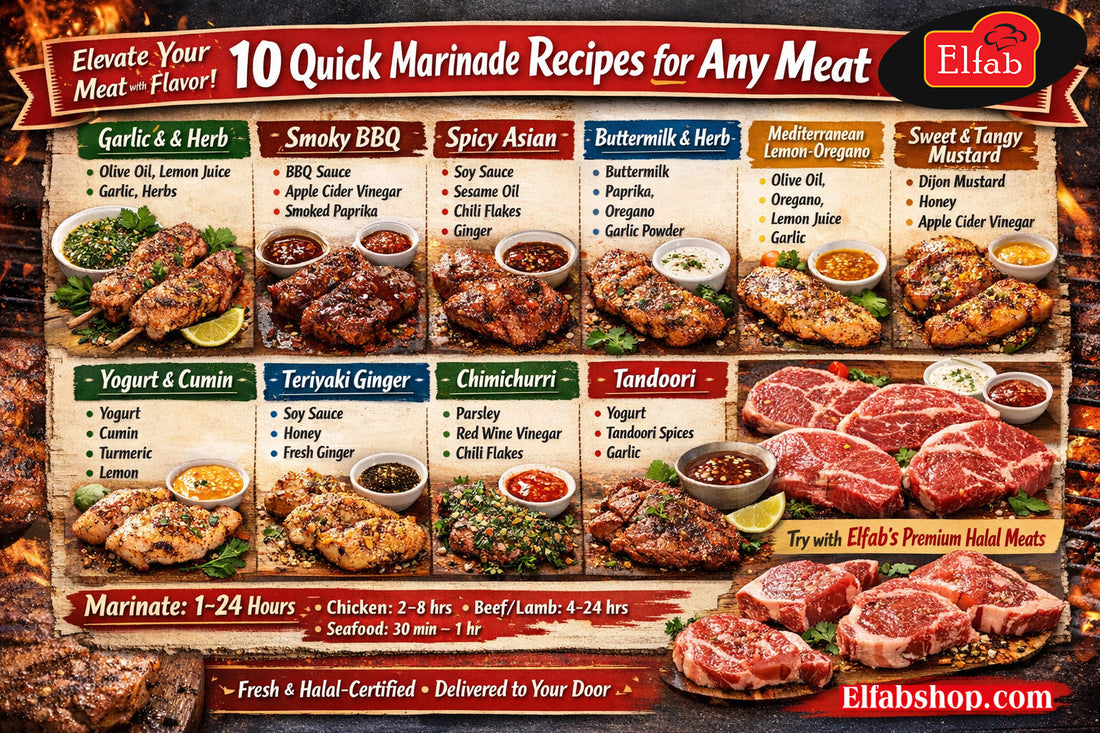 🥩 10 Easy Marinades for Any Meat – Quick Prep, Big Flavor