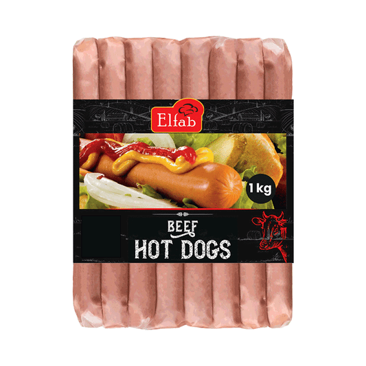 Beef Hot Dog Jumbo Frozen 1kg