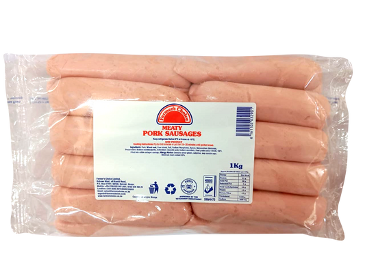 Pork Meaty Sausages Frozen 1kg