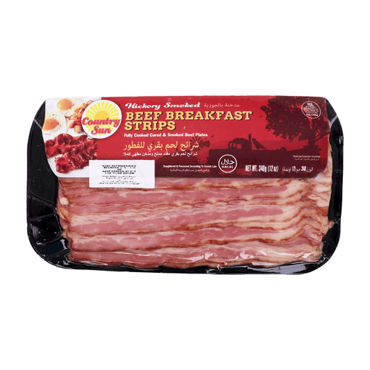 USA Smoked Beef Bacon Frozen 340g