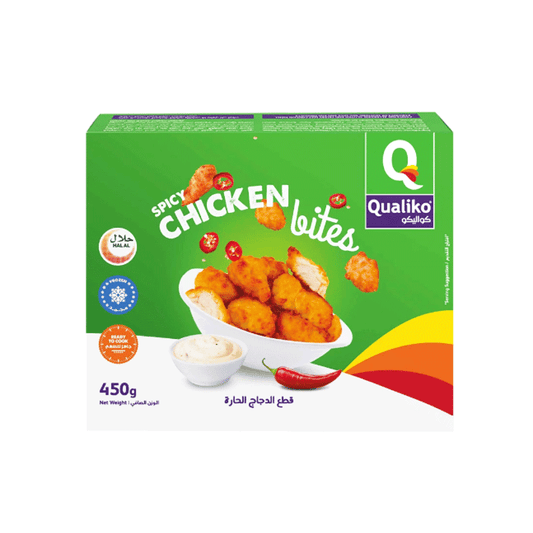 Qualiko Breaded Spicy Chicken Bites Frozen 450g