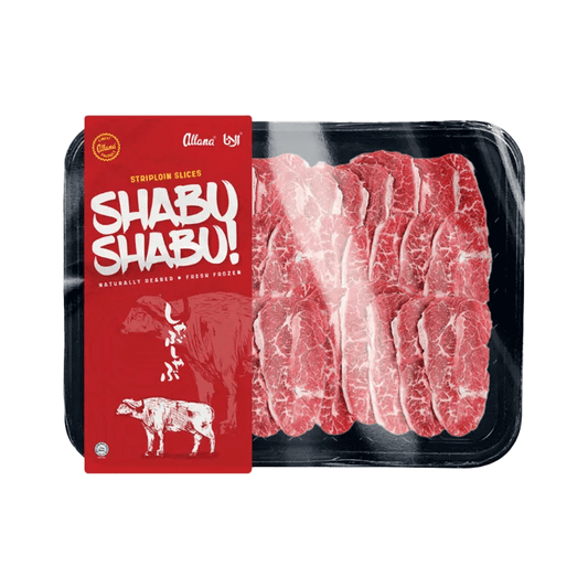 Beef Striploin Slices Shabu Shabu Frozen Indian 200g