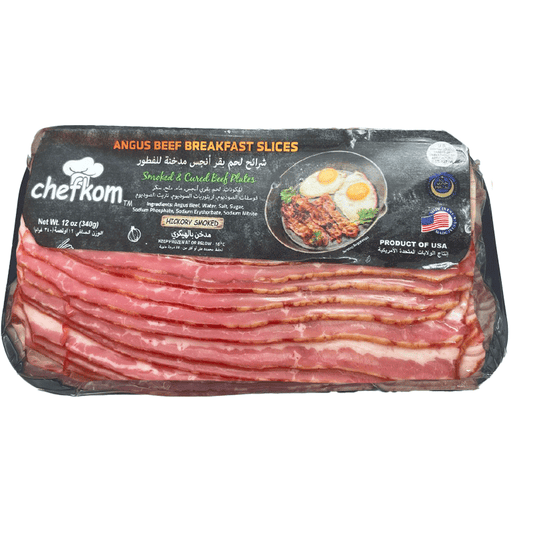 USA Smoked Beef Bacon Frozen 340g