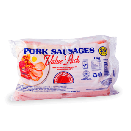 Pork Sausages Value Pack Frozen 1kg